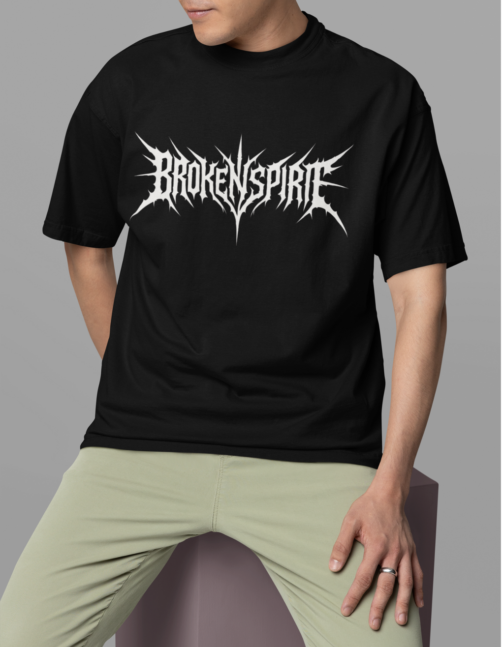 Broken Sprit Men Oversized T-Shirt