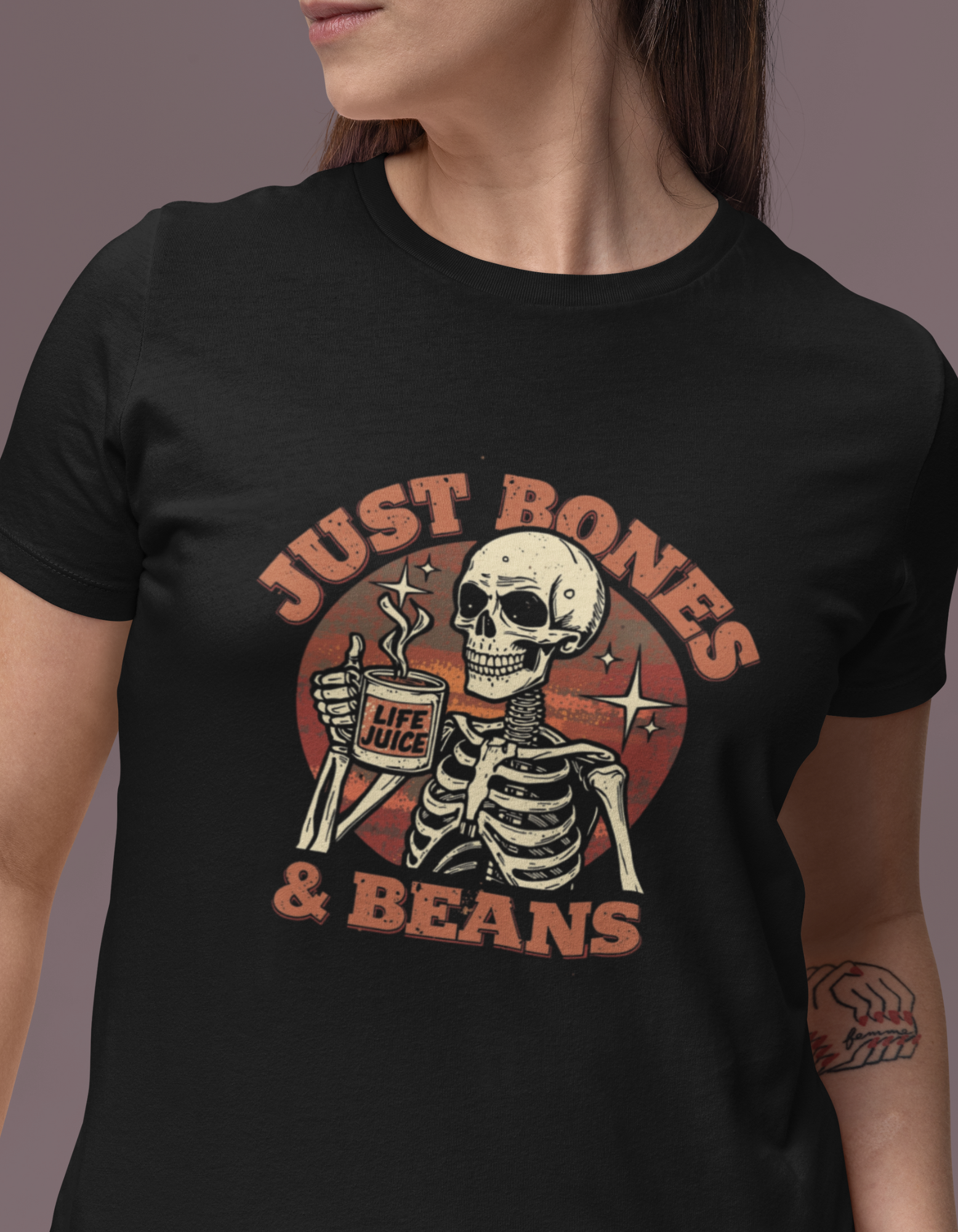 Just Bones & Beans Women's Crew T-Shirt