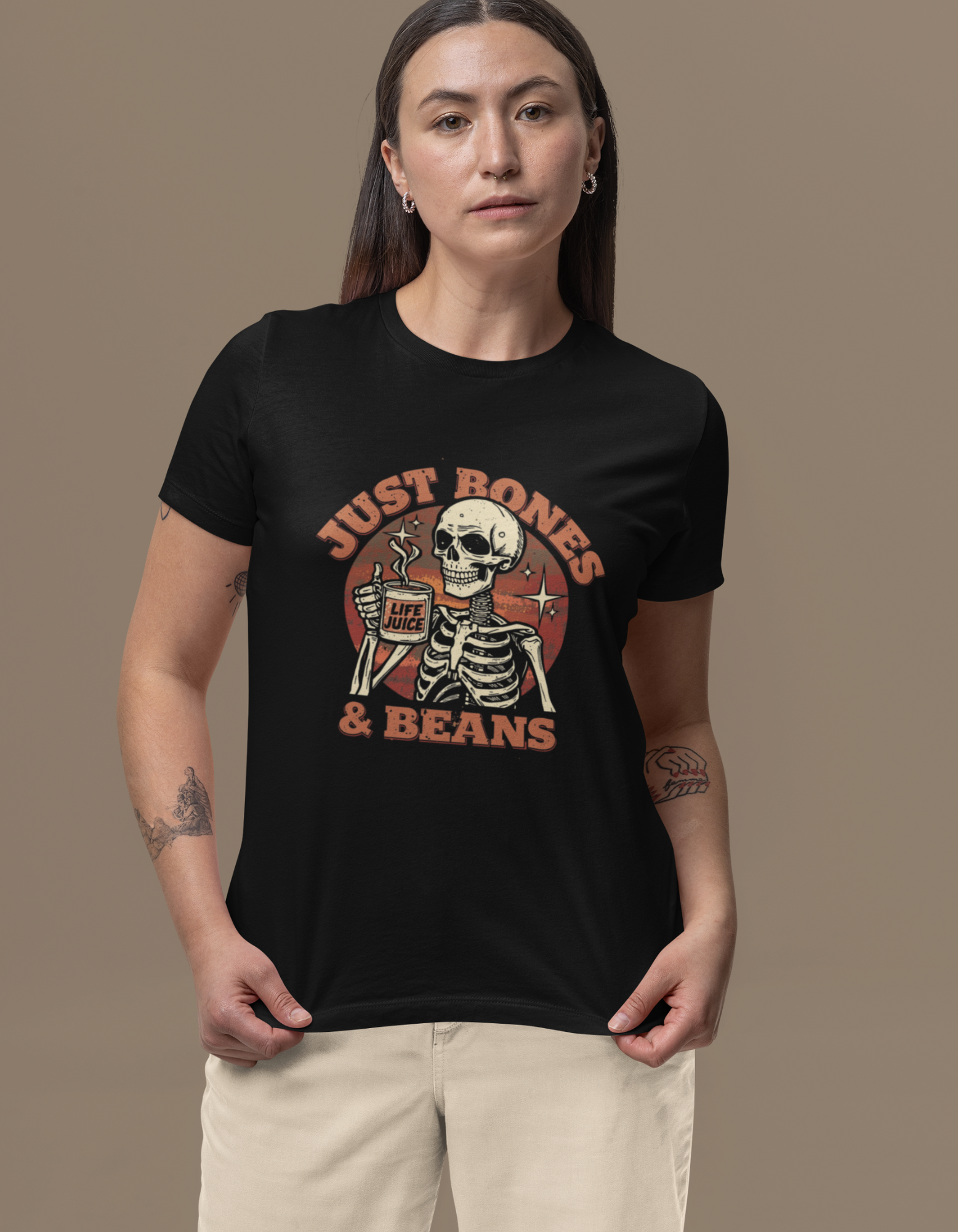Just Bones & Beans Women's Crew T-Shirt