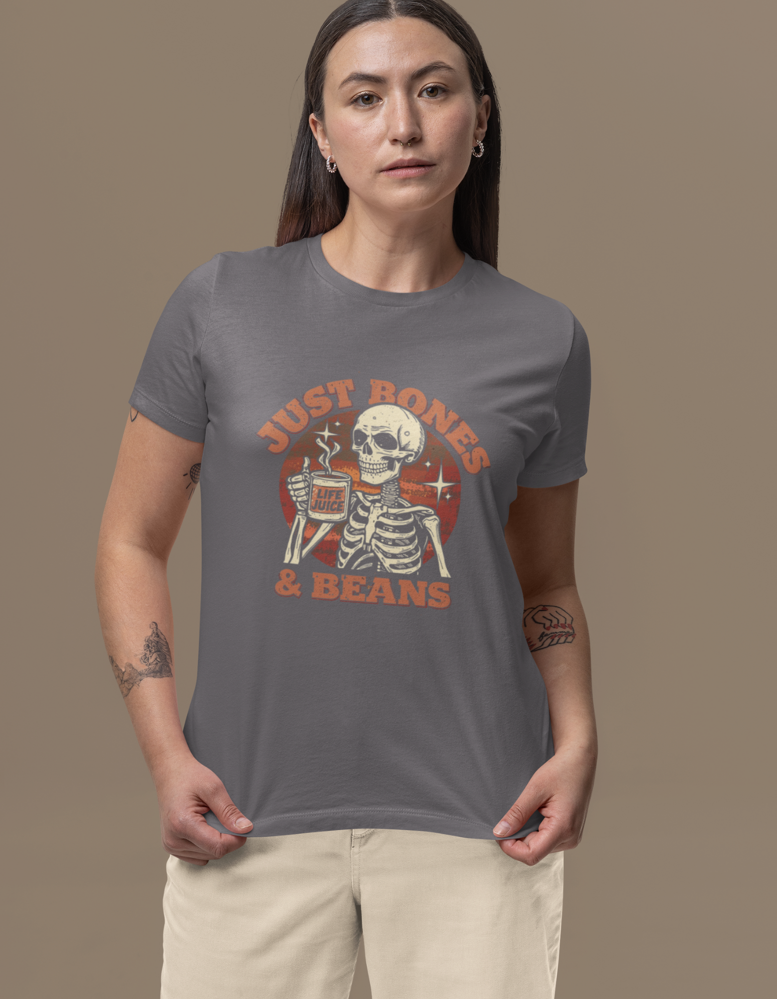 Just Bones & Beans Women's Crew T-Shirt