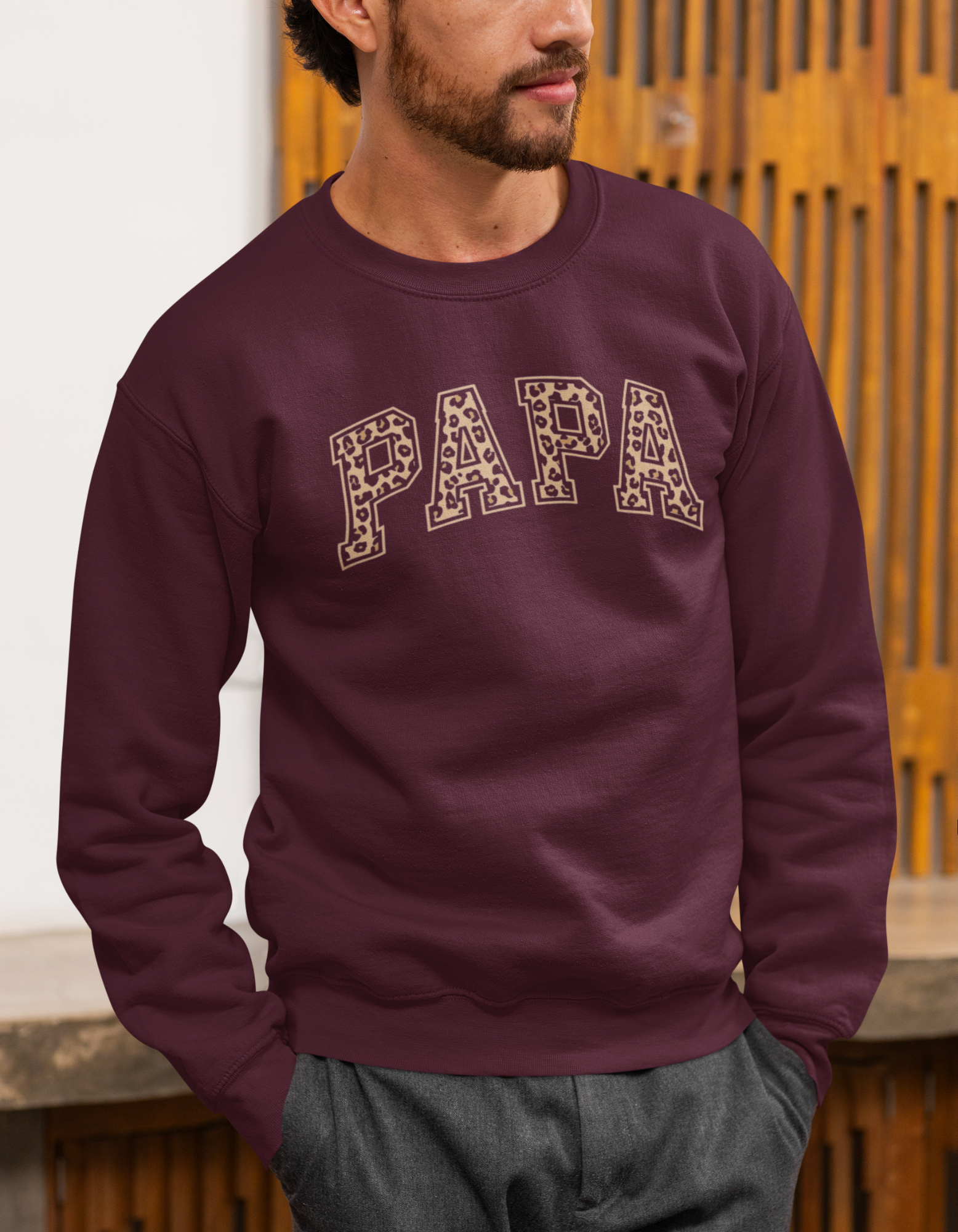 Papa Printed Sweatshirt for Dad