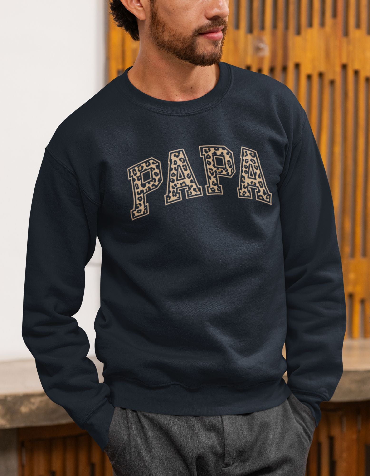 Papa Printed Sweatshirt for Dad