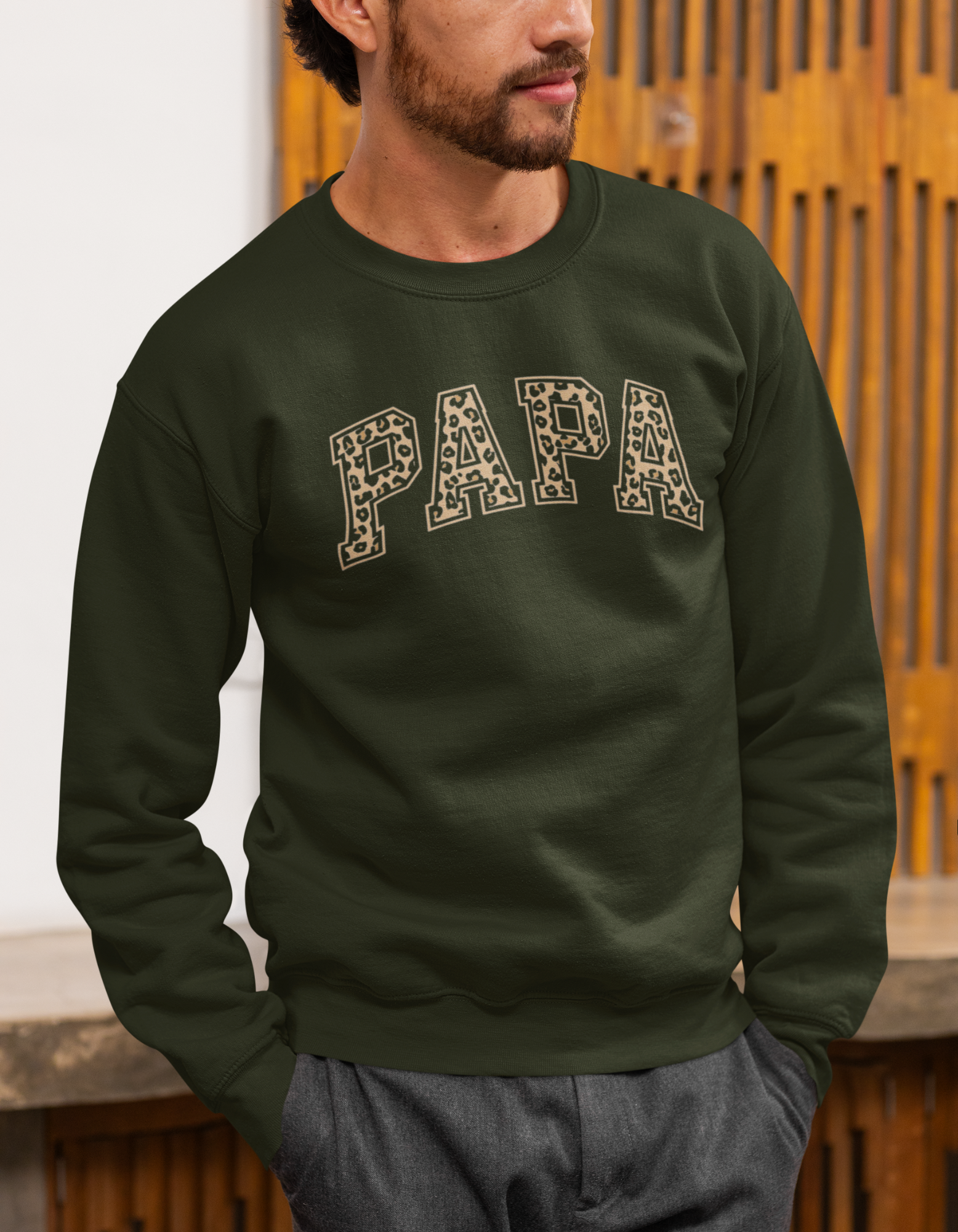 Papa Printed Sweatshirt for Dad