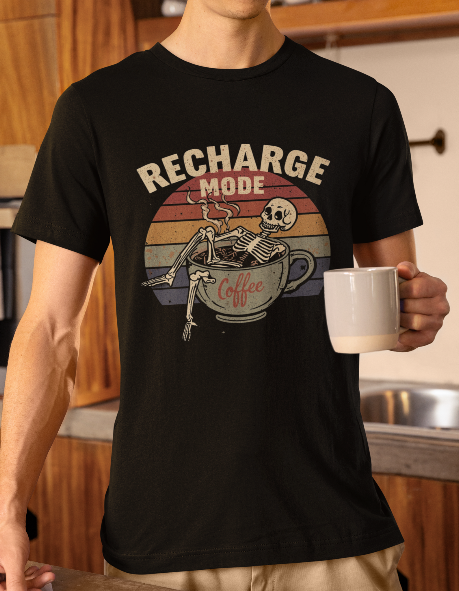 Men Coffee Printed  Classic T-Shirt