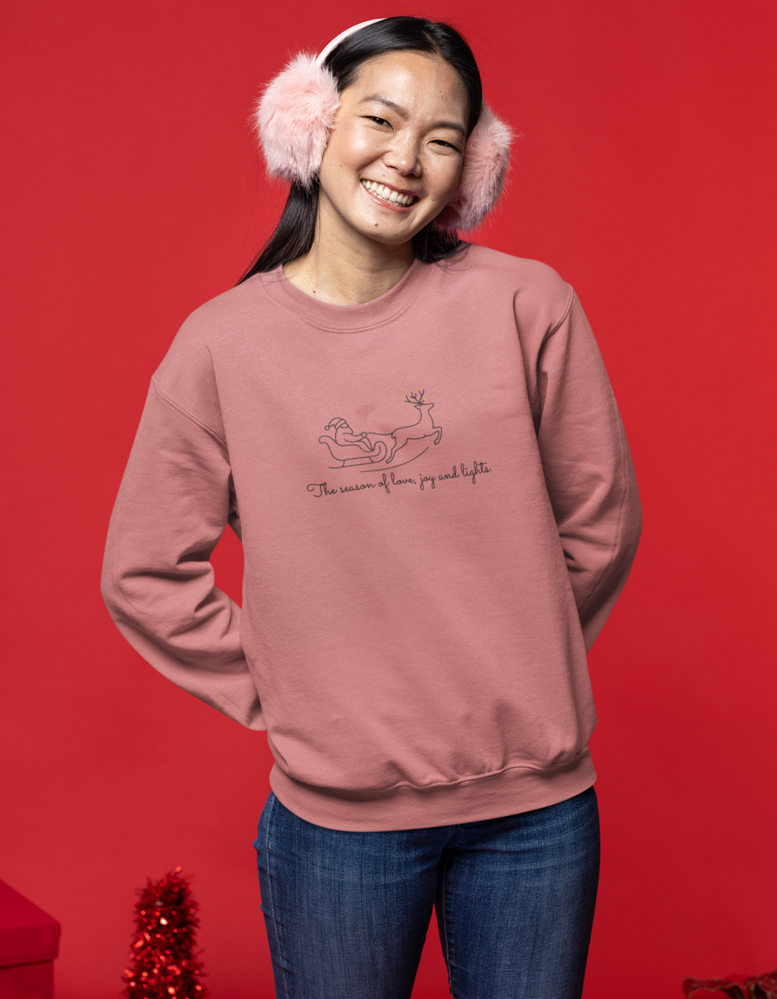 Women Christmas Printed Sweatshirt