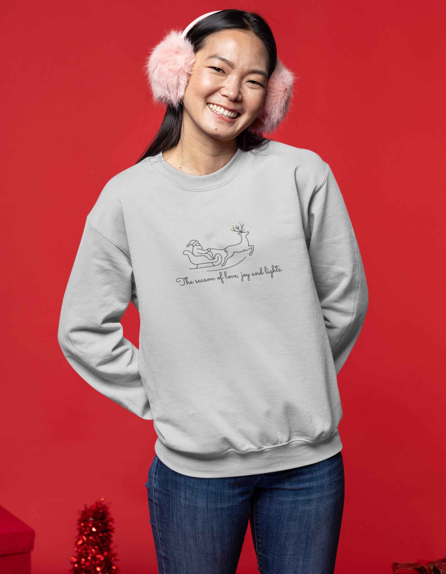 Women Christmas Printed Sweatshirt