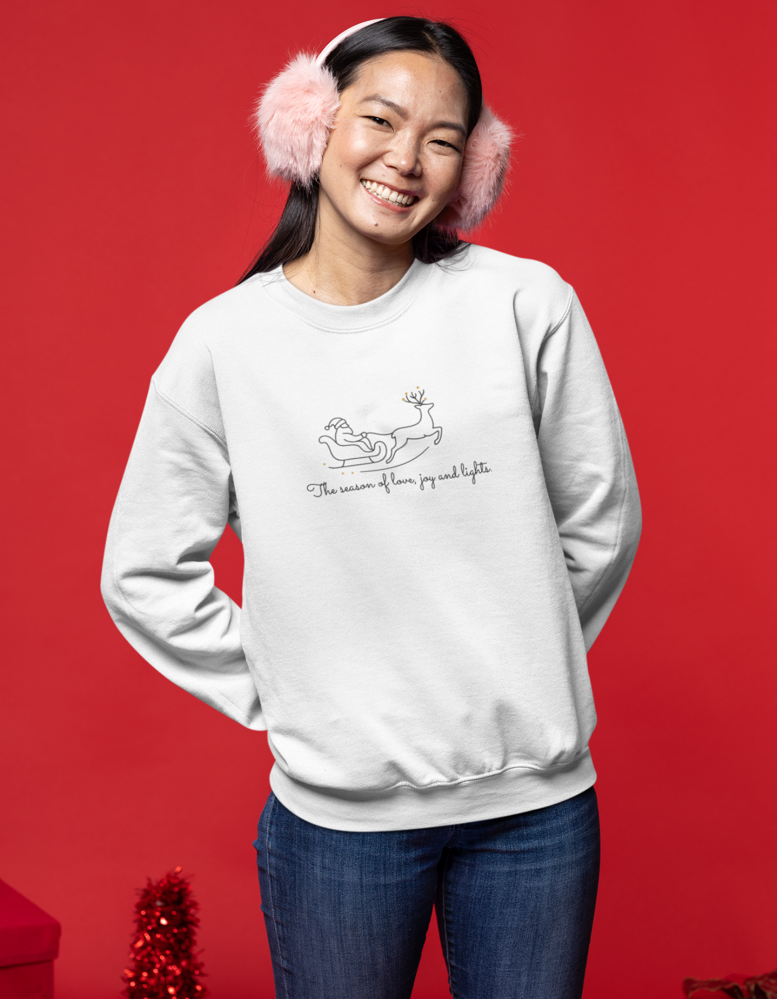 Women Christmas Printed Sweatshirt